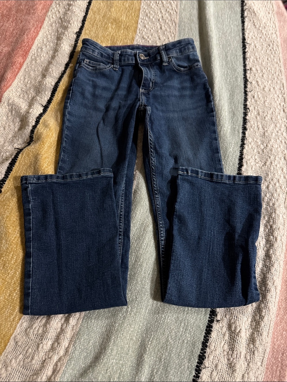Dark Blue kids wrangler Bootcut Jeans